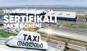 Tiflis Havalimanında, sertifikalı taksi dönemi
