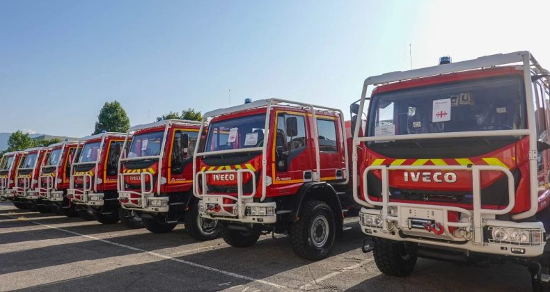 Gürcistan’a Yeni İtfaiye Araçları: 31 İveco Magirus Yolda