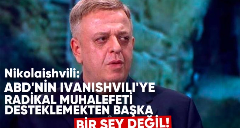 Levan Nikolaishvili: “ABD’nin Ivanishvili’ye Yaptırımları, Radikal Muhalefeti Desteklemekten Başka Bir Şey Değil”