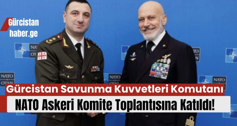 Gürcistan Savunma Kuvvetleri Komutanı NATO Askeri Komite Toplantısına Katıldı!