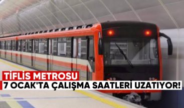 Tiflis Metrosu Noel Gecesi Hizmet Saatlerini Uzatıyor