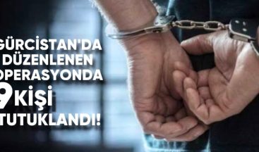 Gürcistan’da düzenlenen geniş çaplı operasyonlarda, dokuz kişi tutuklandı
