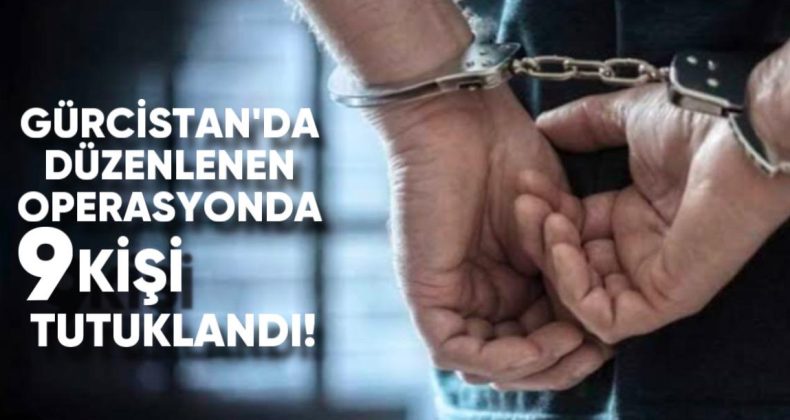 Gürcistan’da düzenlenen geniş çaplı operasyonlarda, dokuz kişi tutuklandı
