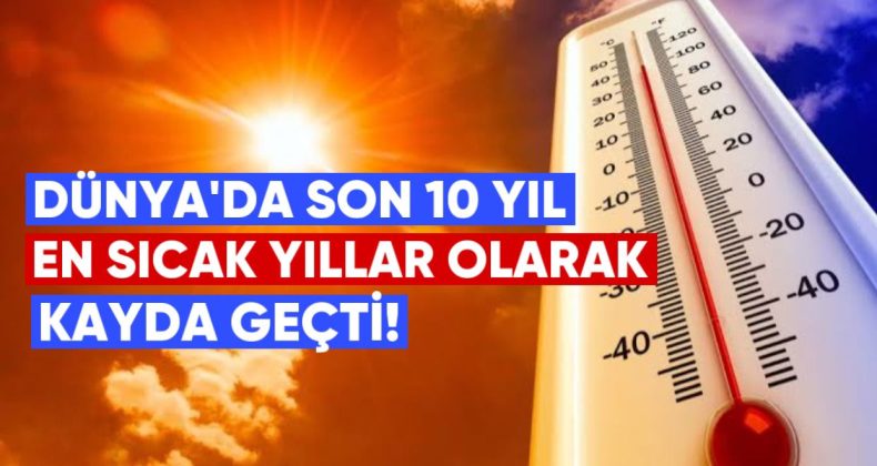 Dünyada Son 10 Yıl, En Sıcak Yıllar Olarak Kayda Geçti