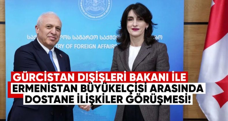 Gürcistan Dışişleri Bakanı ile Ermenistan Büyükelçisi Arasında Dostane İlişkiler Görüşmesi