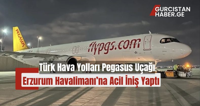 Türk Hava Yolları Pegasus Uçağı Erzurum Havalimanı’na Acil İniş Yaptı!