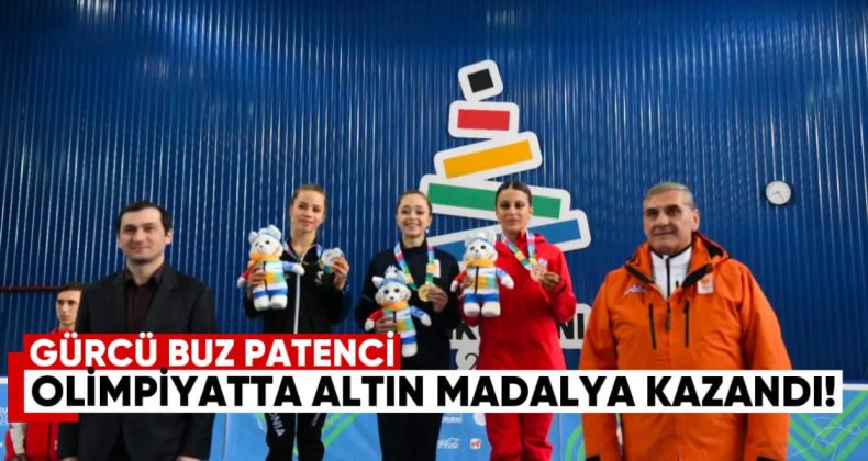 Gürcü Buz Patenci, Avrupa Gençlik Olimpiyat Festivali’nde Tarihi Altın Madalyayı Kazandı