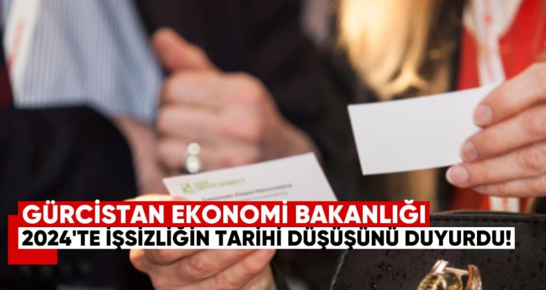 Gürcistan Ekonomi Bakanlığı, 2024’te işsizlik oranının ‘tarihi düşük’ seviyeye gerileyerek %13,9 olduğunu duyurdu