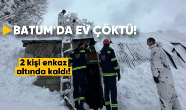Acil Durum: Batum’da Ev Çöktü, 2 Kişi Enkaz Altında Kaldı