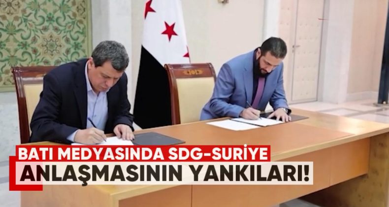 Batı Medyasında SDG-Suriye Anlaşmasının Yankıları