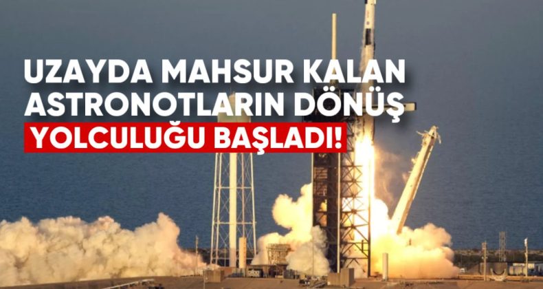 Uzayda Mahsur Kalan Astronotların Dönüş Yolculuğu Başladı