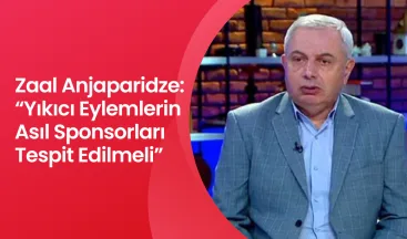 Zaal Anjaparidze: “Yıkıcı Eylemlerin Asıl Sponsorları Tespit Edilmeli”