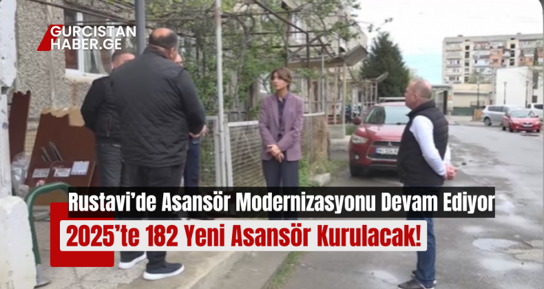 Rustavi’de Asansör Modernizasyonu Devam Ediyor: 2025’te 182 Yeni Asansör Kurulacak!