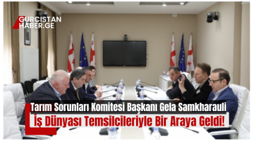 Tarım Sorunları Komitesi Başkanı Gela Samkharauli İş Dünyası Temsilcileriyle Bir Araya Geldi!