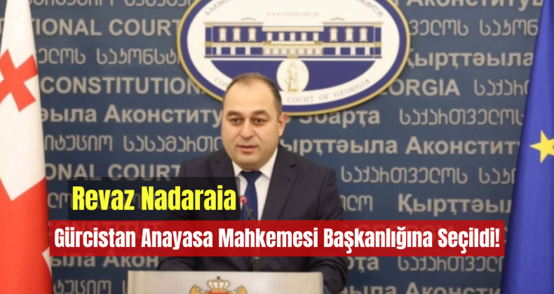 Revaz Nadaraia, Gürcistan Anayasa Mahkemesi Başkanlığına Seçildi!