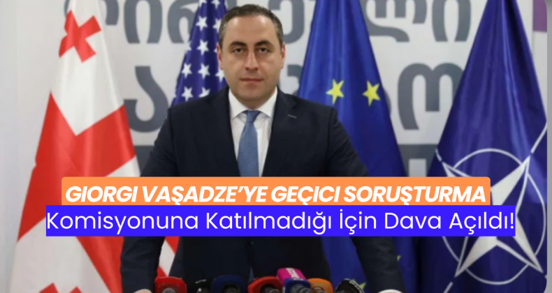 Giorgi Vaşadze’ye Geçici Soruşturma Komisyonuna Katılmadığı İçin Dava Açıldı!
