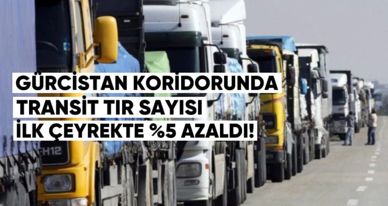 Gürcistan Koridorunda Transit Tır Sayısı İlk Çeyrekte %5 Azaldı