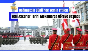 Bağımsızlık Günü’nde Yemin Ettiler: Yeni Askerler Tarihi Mekanlarda Göreve Başladı!