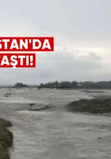 Gurcani-Chabukiani-Apeni-Kabali Yolunun 8. Kilometresinde Nehir Taştı
