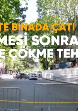 Tiflis’te Avaryalı Binada Çatı Çökmesi Sonrası Cephe Çökme Tehlikesi – Bölgeye Ulaşım Kısıtlandı