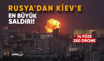 Rusya’dan Kiev’e savaşın en büyük hava saldırısı: 14 füze, 250 drone