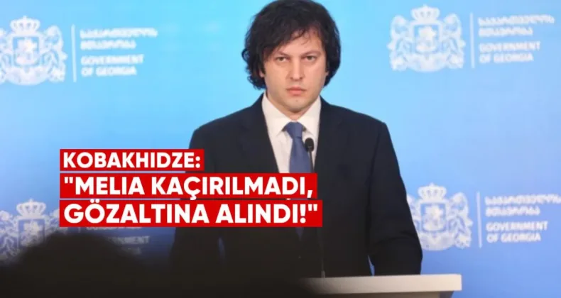 Kobakhidze: Melia kaçırılmadı, yasaya göre gözaltına alındı