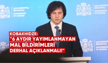 Kobakhidze: Altı aydır yayımlanmayan mal bildirimleri derhal açıklanmalı
