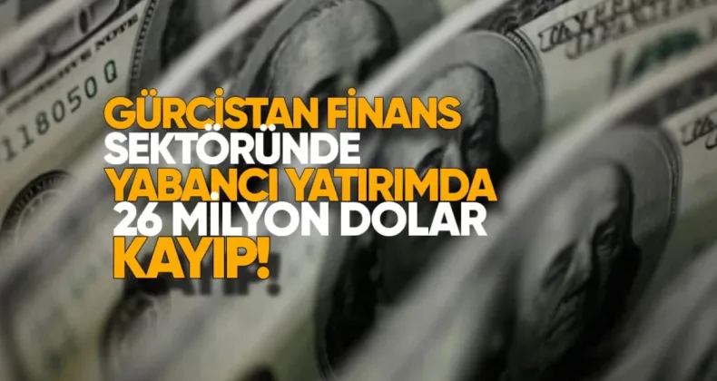 Gürcistan Finans Sektöründe Yabancı Doğrudan Yatırımda İlk Çeyrekte 26 Milyon Dolarlık Kayıp
