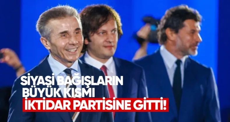 Siyasi bağışların büyük kısmı iktidar partisine gitti