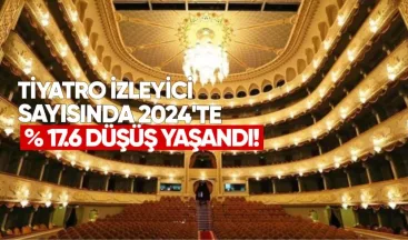 Tiyatro izleyici sayısında 2024’te yüzde 17.6 düşüş yaşandı