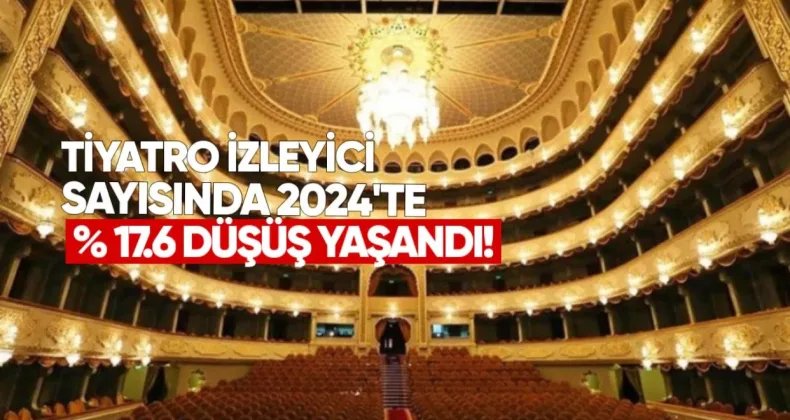 Tiyatro izleyici sayısında 2024’te yüzde 17.6 düşüş yaşandı