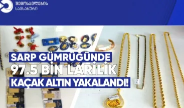 Sarp Gümrüğünde 97.5 Bin Liralık Kaçak Altın Yakalandı