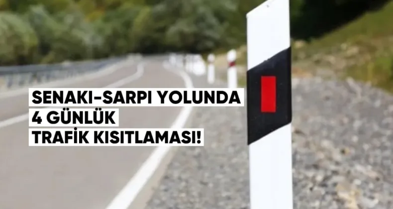 Senaki-Sarpi Yolunda 4 Günlük Trafik Kısıtlaması