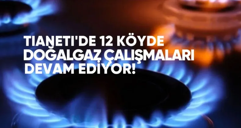Tianeti’de 12 Köyde Doğalgaz Çalışmaları Devam Ediyor