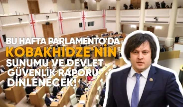 Bu Haftada Parlamento’da Kobakhidze’nin Sunumu ve Devlet Güvenlik Servisi Raporu Dinlenecek
