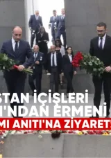 Gürcistan İçişleri Bakanı’ndan Ermeni Soykırımı Anıtı’na Ziyaret