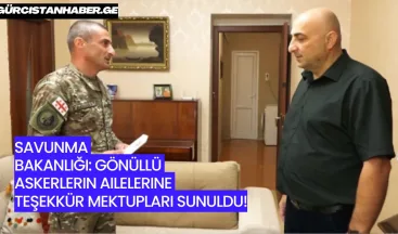 Savunma Bakanlığı: Gönüllü Askerlerin Ailelerine Teşekkür Mektupları Sunuldu!