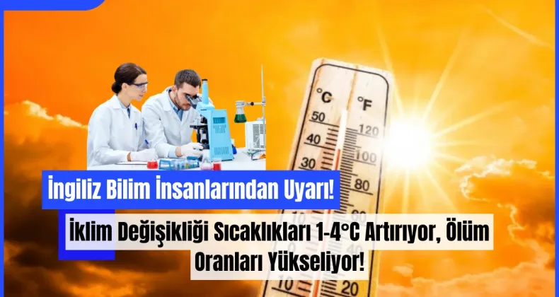 İngiliz Bilim İnsanlarından Uyarı: İklim Değişikliği Sıcaklıkları 1–4°C Artırıyor, Ölüm Oranları Yükseliyor!