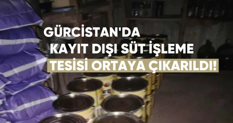 Gürcistan’da Kayıt Dışı Süt İşleme Tesisi Ortaya Çıkarıldı