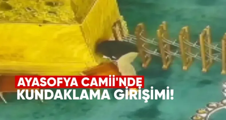 Ayasofya Camii’nde Kundaklama Girişimi: Şüpheli Tutuklandı