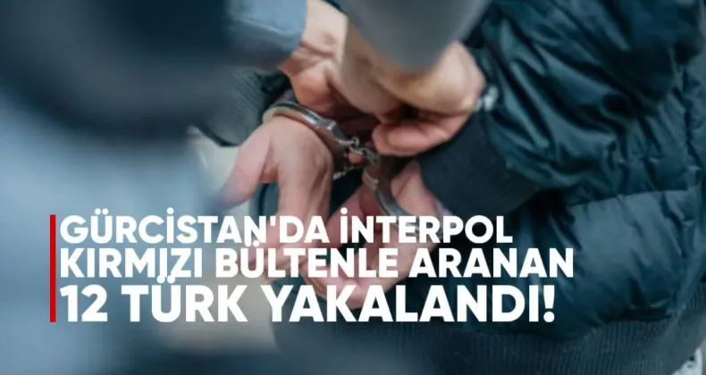 Gürcistan’da Interpol Kırmızı Bültenle Aranan 12 Türk Vatandaşı Yakalandı