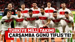 Türkiye A Milli takımı çarşamba günü  16 00 uçağıya Tiflis’e geliyor