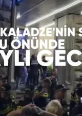 Kahka Kaladze’nin Seçim Bürosu Önünde Olaylı Gece: Yaralılar Var