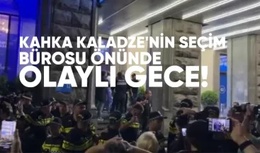Kahka Kaladze’nin Seçim Bürosu Önünde Olaylı Gece: Yaralılar Var