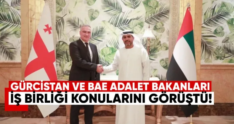 Gürcistan ve BAE Adalet Bakanları İşbirliği Konularını Görüştü