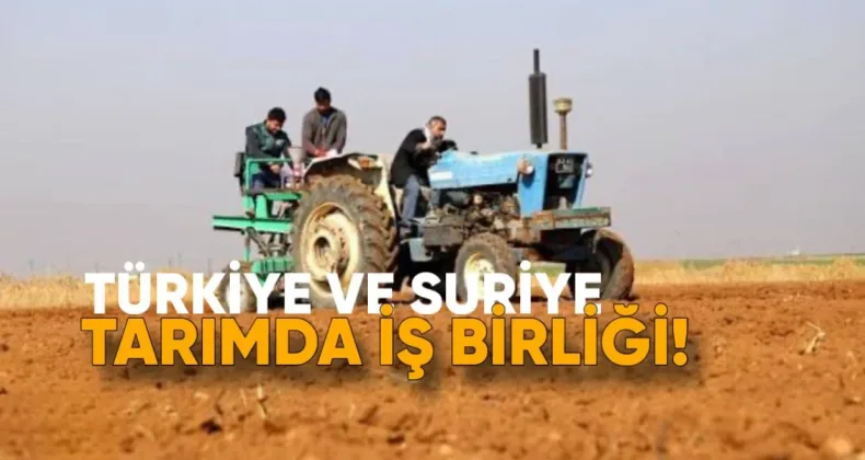 Türkiye ve Suriye tarımda iş birliği için eylem planı imzaladı