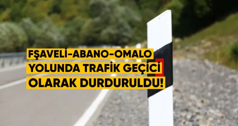 Fşaveli–Abano–Omalo Yolunda Trafik Geçici Olarak Durduruldu