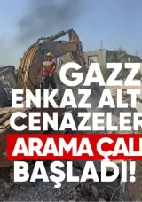 Gazze’de Enkaz Altındaki Cenazeler İçin Arama Çalışmaları Başladı