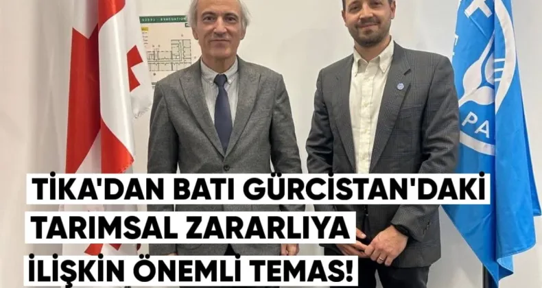 TİKA’dan Batı Gürcistan’daki tarımsal zararlıya ilişkin önemli temas