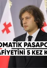 Kobakhidze: AB diplomatik pasaportlar için vize muafiyetini 5 kez kaldırdı